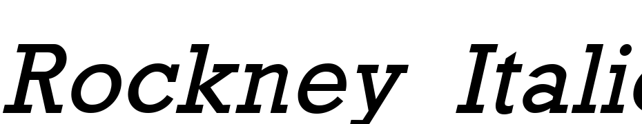 Rockney Italic cкачати шрифт безкоштовно